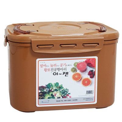 이젠 황토 진공항아리 누름독 김치통 매실통 12l