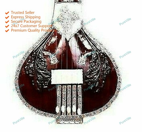 Instrumentos musicais profissionais indianos 5 cordas planas tanpura madeira tunpura