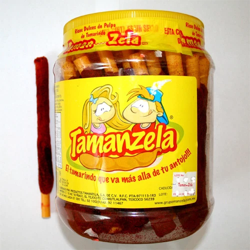 2x Tamanzela Banderilla Tamarindo flavor w/salt & chili 80-pcs total 1lb-8oz ea