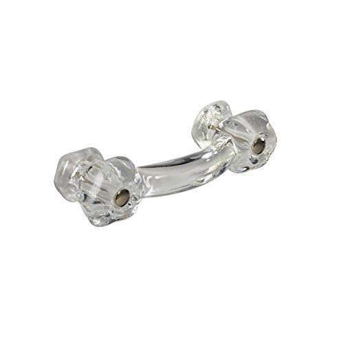 CKP #G-40 Brand Elegance Glass Collection Clear Glass Drawer Pull - 10 Pack