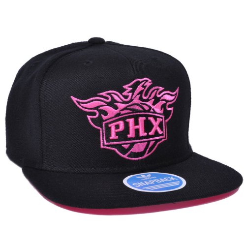 adidas NBA Phoenix Suns Black and Pink Snapback Hat