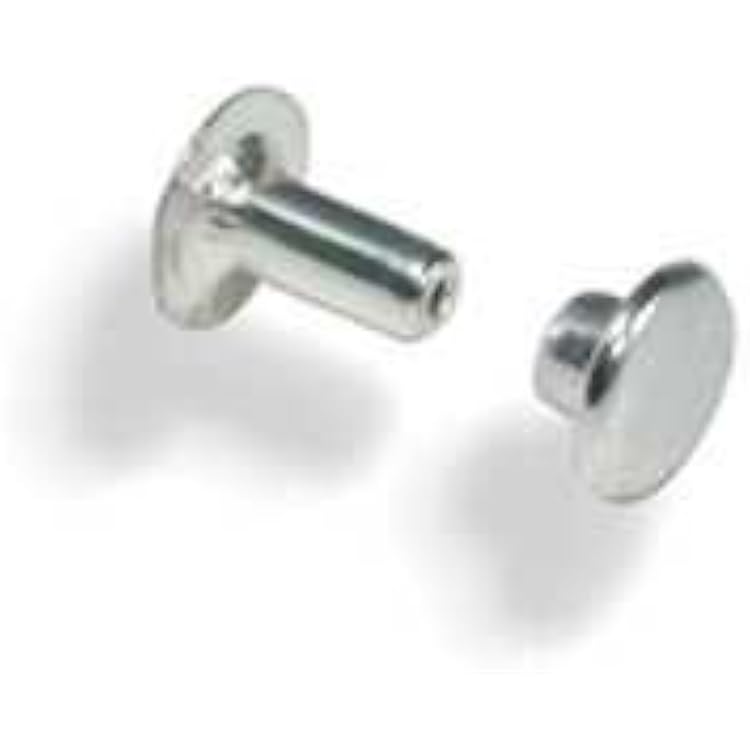 Tandy Leather Nickel Plated Small Rapid Rivets 100 Pack 1271-12