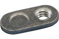 #10-24 Spot Weld Nut, Single Tab - with Target - Low Carbon Plain Steel (Quantity: 4500)