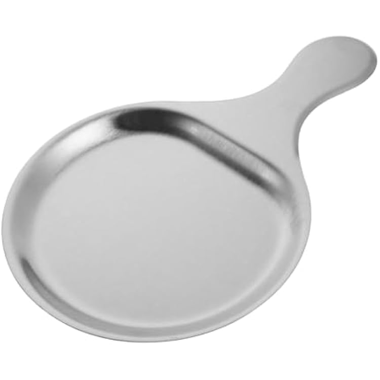 Stainless Steel Steak Plate, Flat Grill Pan Versatile BBQ Accessories, Dinner Plate, Roasted Chicken Plates RoundSqure Serving Tray
