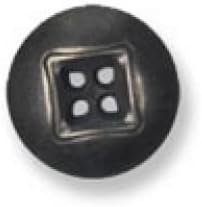 Impex 4 Hole Metal Buttons Gunmetal - per button