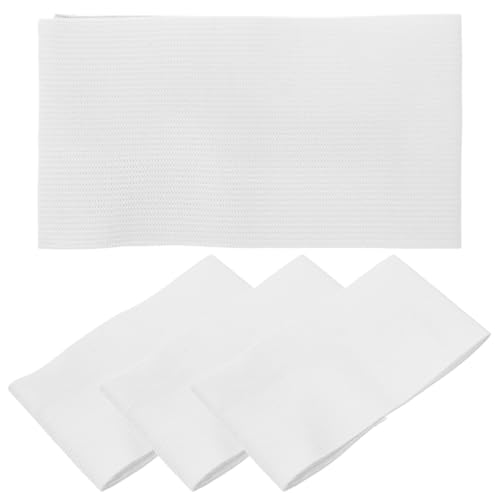Adjustable Football Captain Armband 4-Pack Elastic Blank Soccer Sports Bands for Team Players Portable Wear-Resistant Sleeve for Basketball and Football