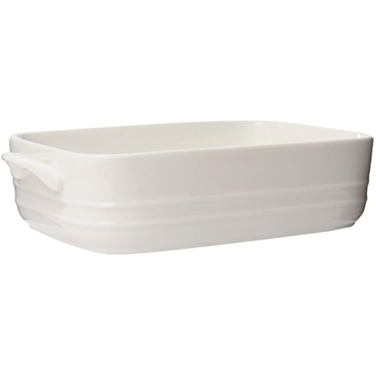 Maxwell and Williams Basics Oven Chef Rectangular Baker, 11 by 8-Inch, White
