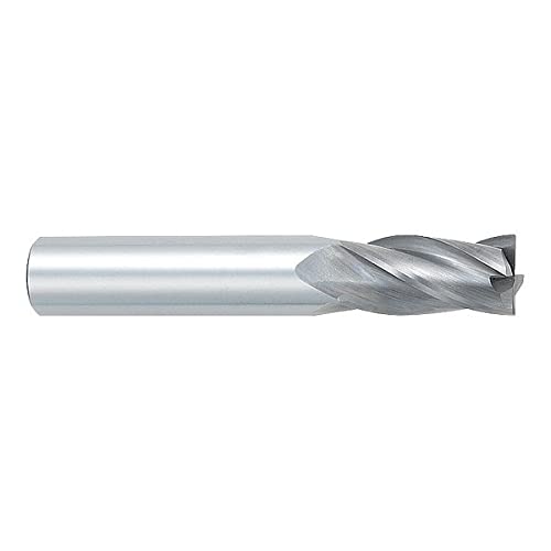 14 Square End Carbide End Mill - 14 x 34 x 2.12 x 14 D x LOC x OAL x SHK Dia - Bright Finish - Regular Length - 30° Helix - Center Cutting