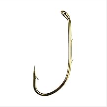 Eagle Claw 181F-2 Baitholder Down Eye 2 Slices Offset Fishing Hook, 50 Piece (Bronze) (181FH-2)