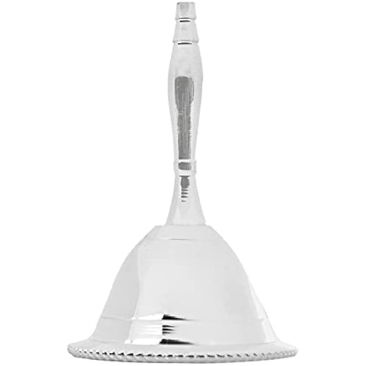 Incense Garden Altar Bell - Silver Plated - 3 Inches H Plain