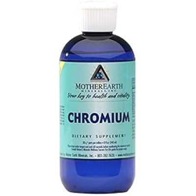Mother Earth Minerals Ionic Liquid Chromium Supplement High Absorption Angstrom Chromium Mineral Drops for Metabolic Support, Nutrient Utilization & Cellular Energy Balance, 8 oz