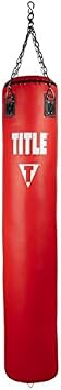 Title Boxing Classic Banana Heavy Bag IV - Muay Thai, MMA, Boxing Heavy Bag, 14 x 72 Red