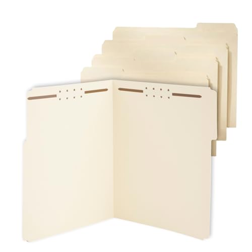 Staples Reinforced Classification Folder with Fasteners, Letter Size, 34 Expansion, Manila Pressboard, Durable Construction, 50Pack