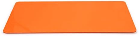 Blank Colour PVC Plastic ID Cards for Magicard, Evolis, Zebra, Smart, Javelin, Fargo, Datacard Badge Printers - By PAC Supplies Global Ltd (100) (Orange)