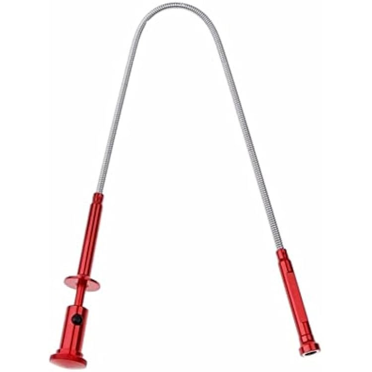 HARDK Claw Magnetic Pick-up Tool 4 Claws with Bright LED light Flexible Spring Magnet Grab Grabber Fingers Prongs for garbage pick up,arm extension
