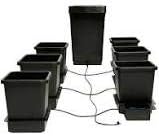 Hydroponic Self Watering Systems With FlexiTanks & 47L Tanks (6 Pot System - 47L Tank)