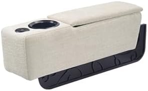 Multifunctional Sofa Armrest, Couch Armrest with Wireless Charge Stand, Removable Couch Caddy with Storage,Including LED Reading Light