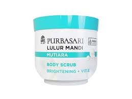 Lulur Mandi Mutiara Body Scrub Pearl, 100 Gram (Pack of 1)