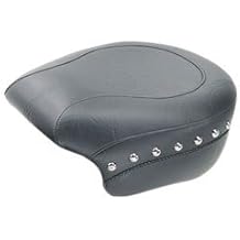 Mustang Motorcycle - 11-13 Harley Blackline,12-17 Slim/Slim S Wide Stud Touring Passenger Seat w/Studs - Black