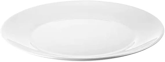 IKEA OFTAST Kitchen & Dining, Tempered Opal Glass Classic Plates (25cm) Pack of 6pc