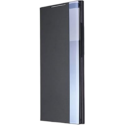 SAMSUNG Galaxy Note 20 Ultra Polyurethane Case, S-View Flip Cover - Lightweight, Black US Version  EF-ZN985CBEGUS