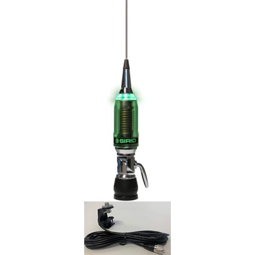 Combo: Sirio Performer 5000 LED 10MCB Mobile Antenna with Gutter Mount Kit