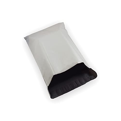 15 EcoSwift 13 x 16 White Large Poly Mailers Size #H Self Sealing Envelopes Plastic Shipping Mailing Bags 13x16 2.35 mil