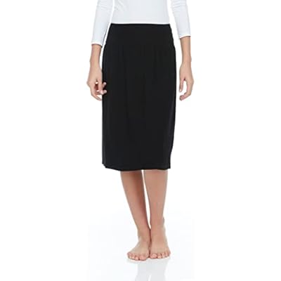 Girls Dropped Waist Thin Ribbed Skirt