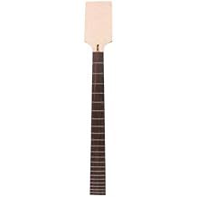 Bass 24 Fret Guitar Neck 30 Inch Maple Rosewood Fretboard Paddle Headstock Neck Bolt On Heel No Inlay Unfinished DIY