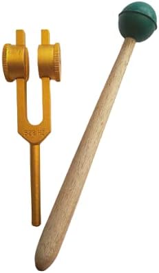 528 Hz Gold Weighted Tuning Fork Ships from Canada