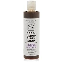 RA COSMETICS 100% African Liquid Natural Black Soap - 8 oz