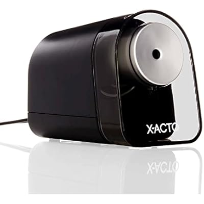 X-ACTO Electric Pencil Sharpener | XLR Heavy Duty Electric Pencil Sharpener, Quiet Motor, Pencil Saver Technology, Auto-Reset and Safe Start