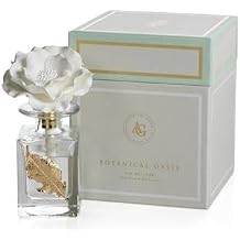 Zodax Leaf Fig Vetiver Botanical Oasis Porcelain Diffuser