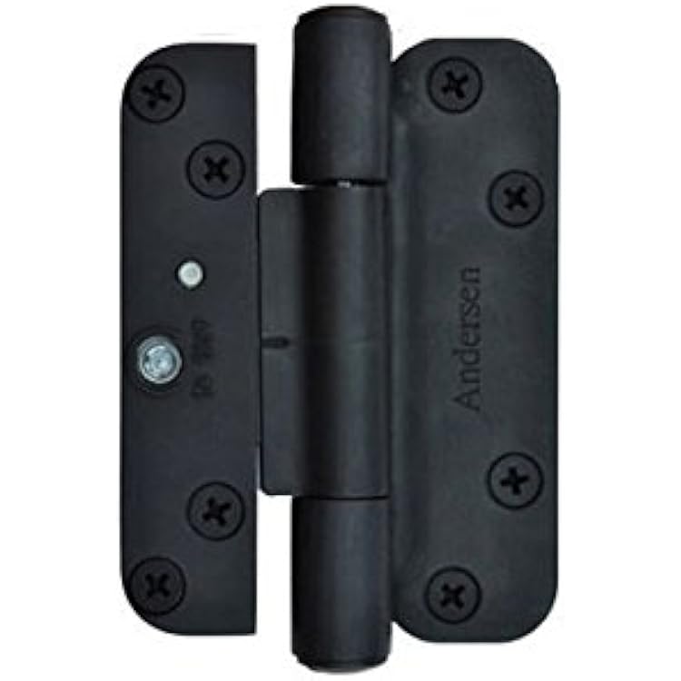 Andersen 1 Hinge Kit, Right Hand Door, Black Finish, Metal, 1 Count