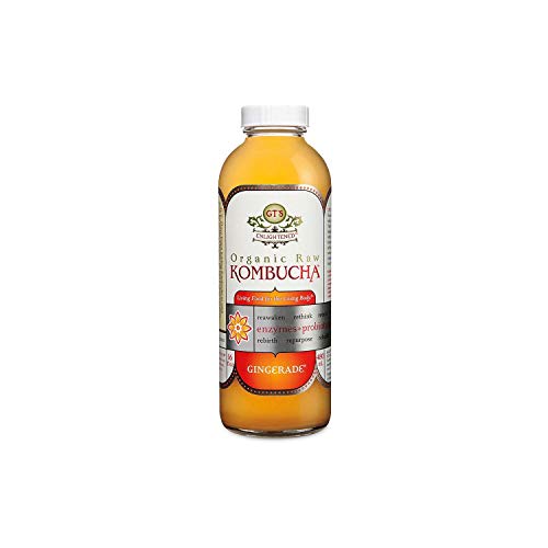 GTS Organic Raw Kombucha Gingerade 16 oz. bottle, 6 pk.