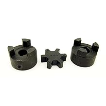 1/2inches to 1inches L075 Flexible 3-Piece L-Jaw Coupling Coupler Set & NBR Rubber Spider