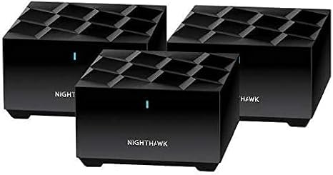 Netgear Nighthawk Mesh WiFi 6 System (MK6W) Up to 4,500 sq. ft. Dual-Band Easy Mesh Compatible Internet Speeds Over 100Mbps