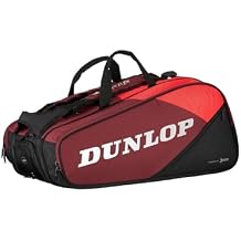 Dunlop Sports CX Performance Tennis Bag, Red/Black - 12-Racket
