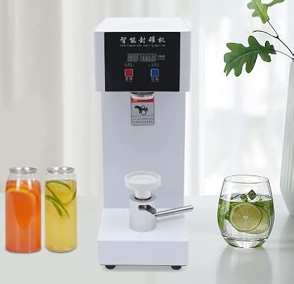 Kolice Commercial Automatic Can Sealer Machine, Can Seamer, Can Seaming Closing Capping Machine, Cup Sealing Machine, 2.2" Can Dia. for Sealing Plastic/Glass/Tin Bottles with Aluminum Caps