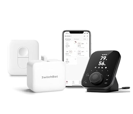 Switchbot Smart Switch Button Pusher (Bluetooth) Fingerbot for Rocker Switch/One-Way Buttons with Remote and hub 3, App Timer Control, No Wiring, Optional Hub Required for Voice/Remote, White