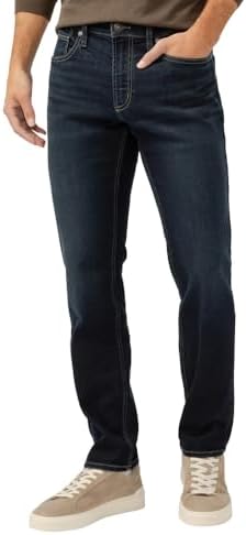 Silver Jeans Co. Mens Konrad Slim Fit Slim Leg Luxe Heritage Jeans