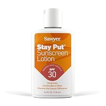 Sawyer Products SP1184 SPF 30 Stay-Put Sunscreen, 4ounce Lotion, White