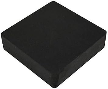 JTS 4" Square Jewelers Bench Block, Rubber, 1" Thick Base