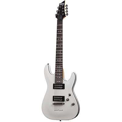 Schecter OMEN-7 7-String Electric Guitar, Vintage White