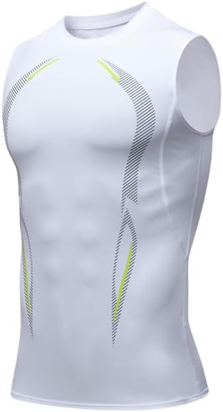 Men's Compression Tank Top Undershirts Slimming Body Shaper Muscle Vest Men's Sleeveless Fitness Undershirt Quick-Drying Gym