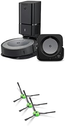Bundle of iRobot Roomba i3+ EVO (3550) Robot Vacuum and Braava Jet m6 (6113) Robot Mop w/iRobot Roomba Authentic Replacement Parts - e, i, j Series Edge-Sweeping Brush, (3-Pack)