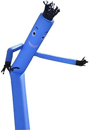 TECHTONGDA 20ft Wind Puppet Dancer Inflatable Arm Flailing Tube Man Wind Flying Dancing Man for Advertising (Blue (No Blower))