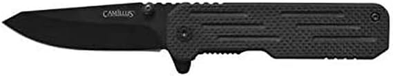 Camillus Choff / 6.25" Overall / 2.75" Drop Point Blade/aus-8 / Black