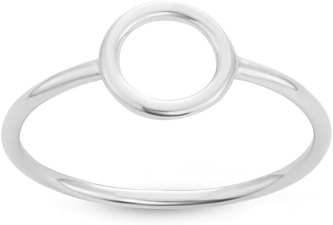 Sterling Silver Small Open Circle Ring