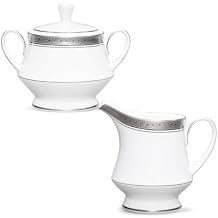 Noritake Crestwood Platinum Sugar & Creamer Set
